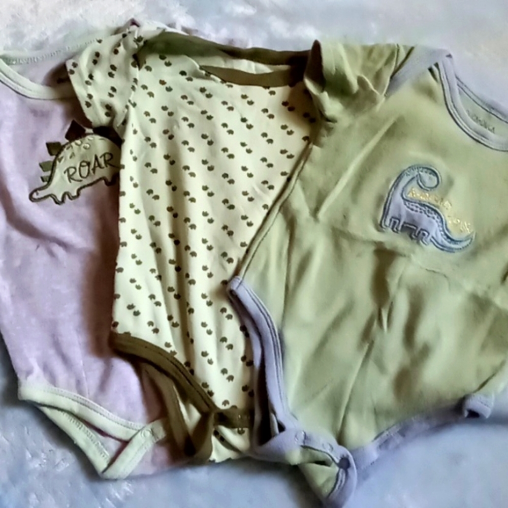 3 piece dino onesie